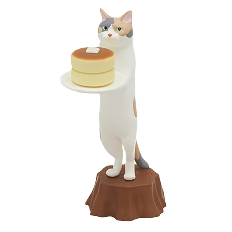 Original Kawaii Kitan Club Gashapon Capsule Toys Figure Cat Afternoon Tea Waiter Mini Animal Figurine Anime Decor Kids Gift