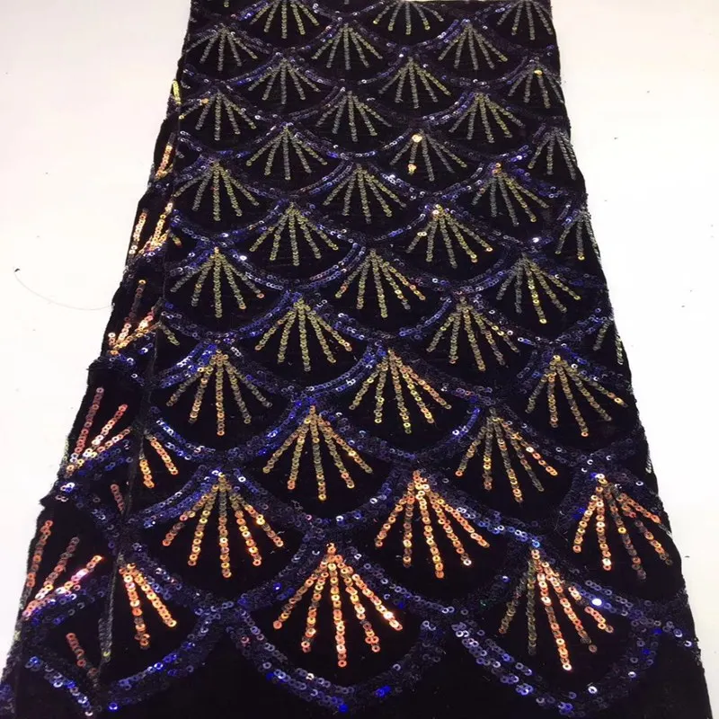 Tissu africain en dentelle Guipure brodé nigérian pour mariage, nouveau Tulle français de haute qualité avec paillettes TS2170