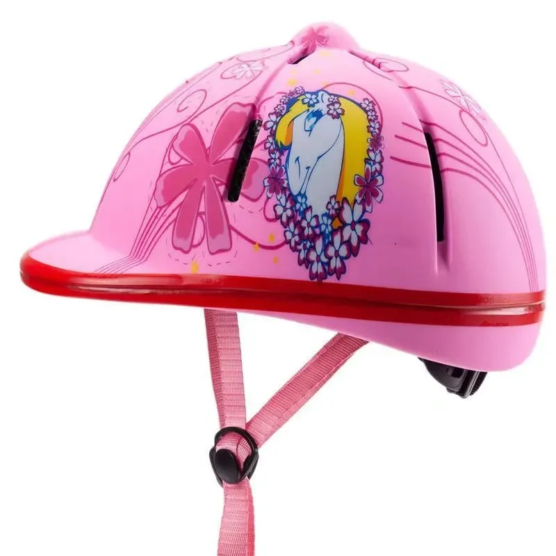 Casco de seguridad para montar a caballo, equipo protector para la cabeza, para ciclistas ecuestres de 2 a 6 aรฑos