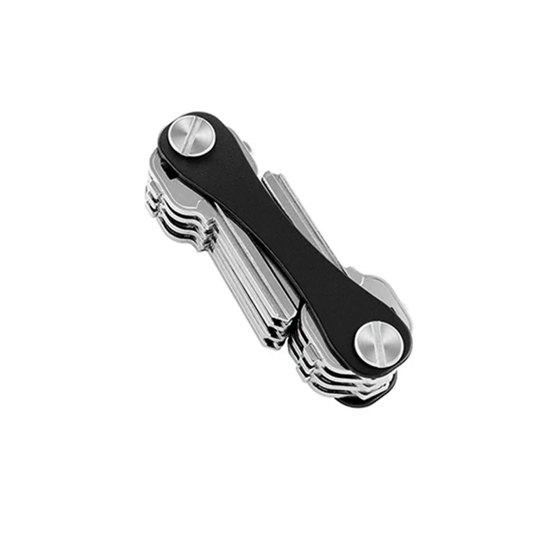 【Hot】Smart Keychain Mini Keychain Aluminum Alloy Clip Metal Organizer Chain Key Receiver Storage Box