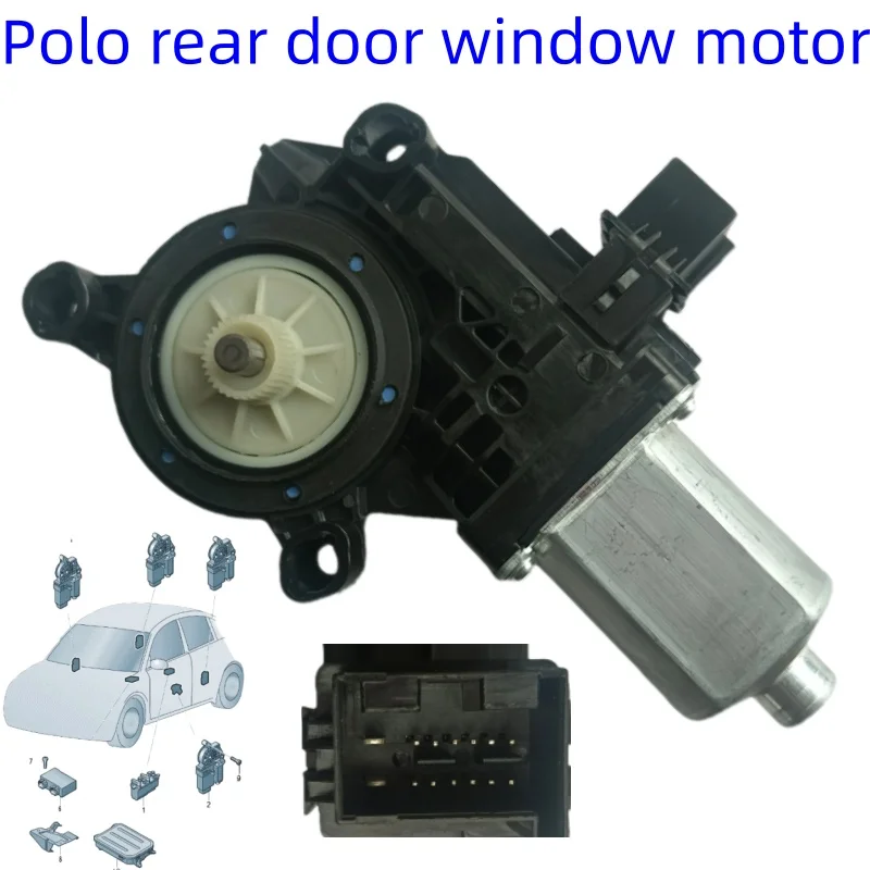 

NEW Polo Window regulator assembly Electric window motor Back 6Q0959811A 6Q0959811B 6Q0959811C 6Q0959812A 6Q0959812B 6Q0959812C.