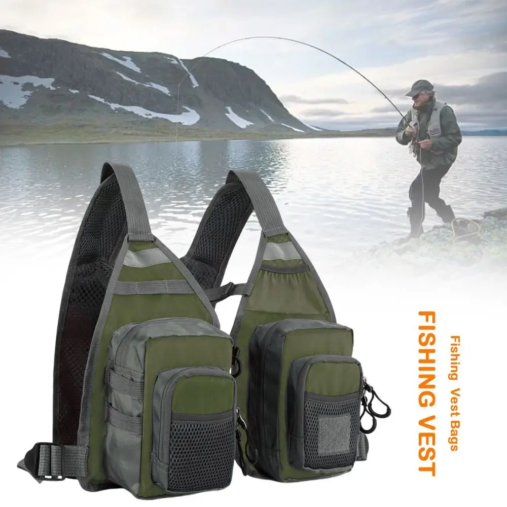 

Hot Ultra Lightweight Fishing Vest Portable One Size Fishing Vest Bags Fishing Chest Pack Outdoor