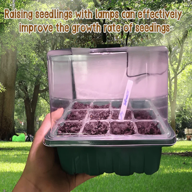 

1/5PCS Grow Own Plants with This Complete Seed Starting Kit Includes ,Seedling Starter Trays ,Full Spectrum Plant Growth Lamps