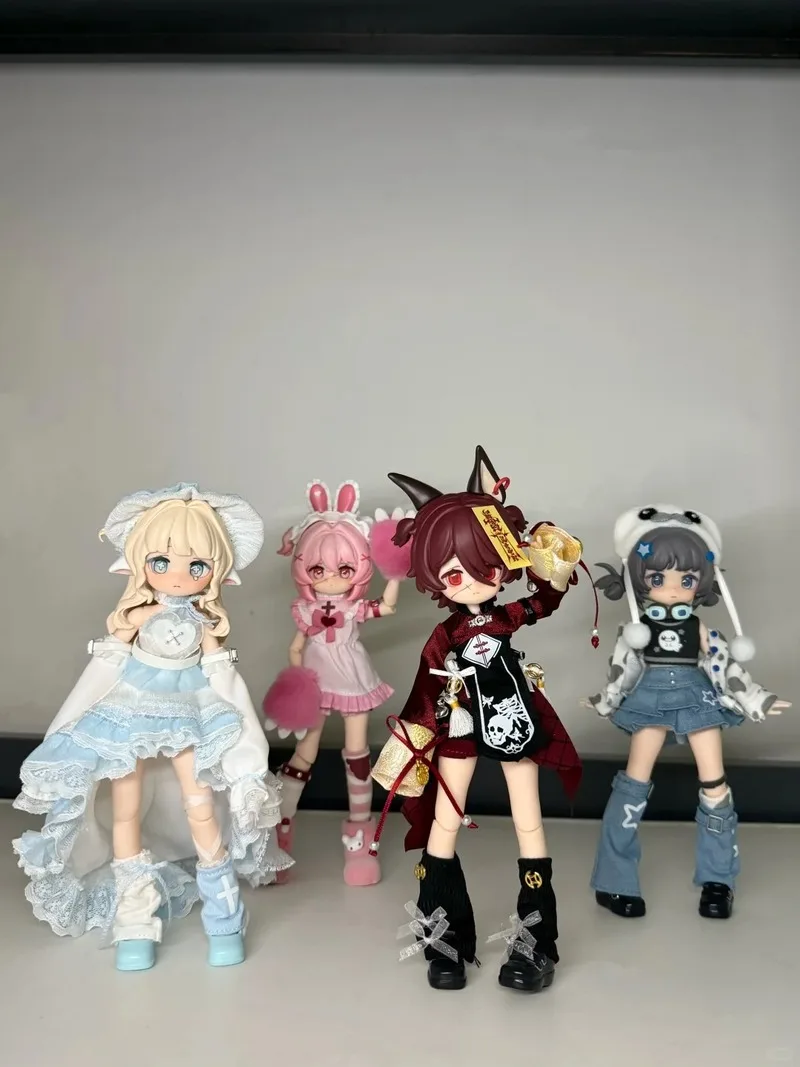 

Бесплатная доставка, электронный милый питомец, 12-точечная серия Bjd, слепая коробка, подвижные шарниры, фигурка куклы, модные игрушечные украшения, подарок-сюрприз