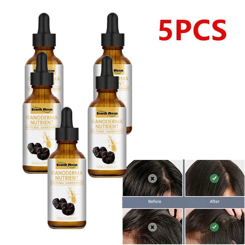 5PCS DARKA Anti-Greying Hair Serum Anti-Greying Repair Serum Hair Lotion Liquid Anti-frizz Hair Herbal