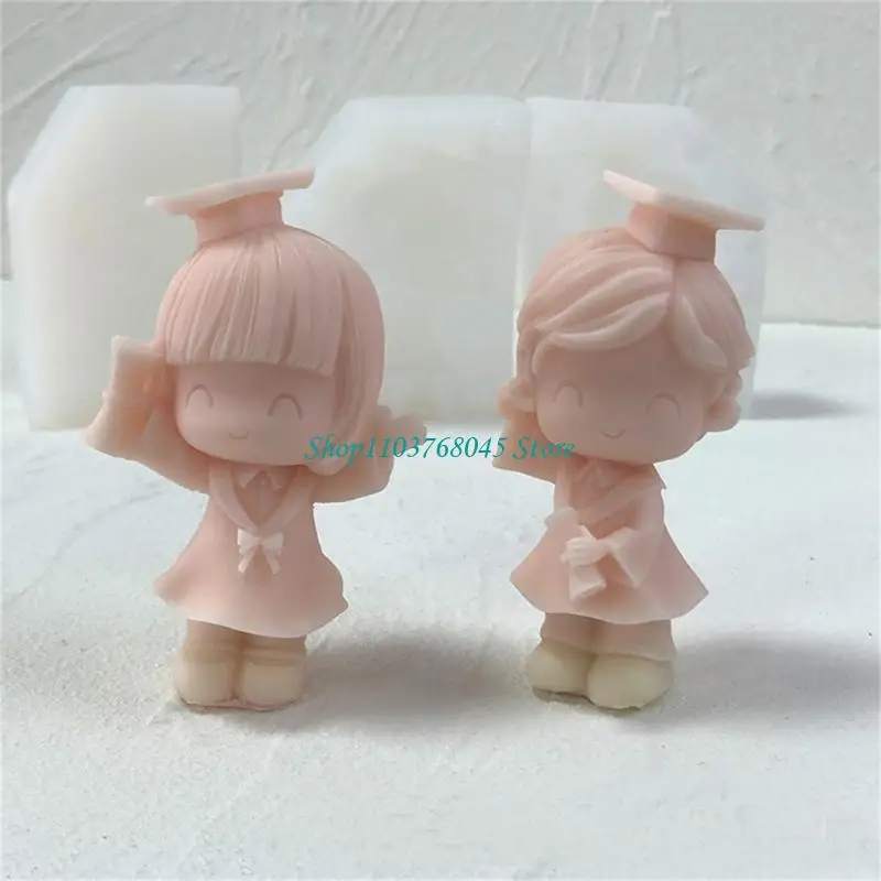 R53F Graduated Boy Girls Silicone Molds DIY Table Ornament Tool Scented Molds