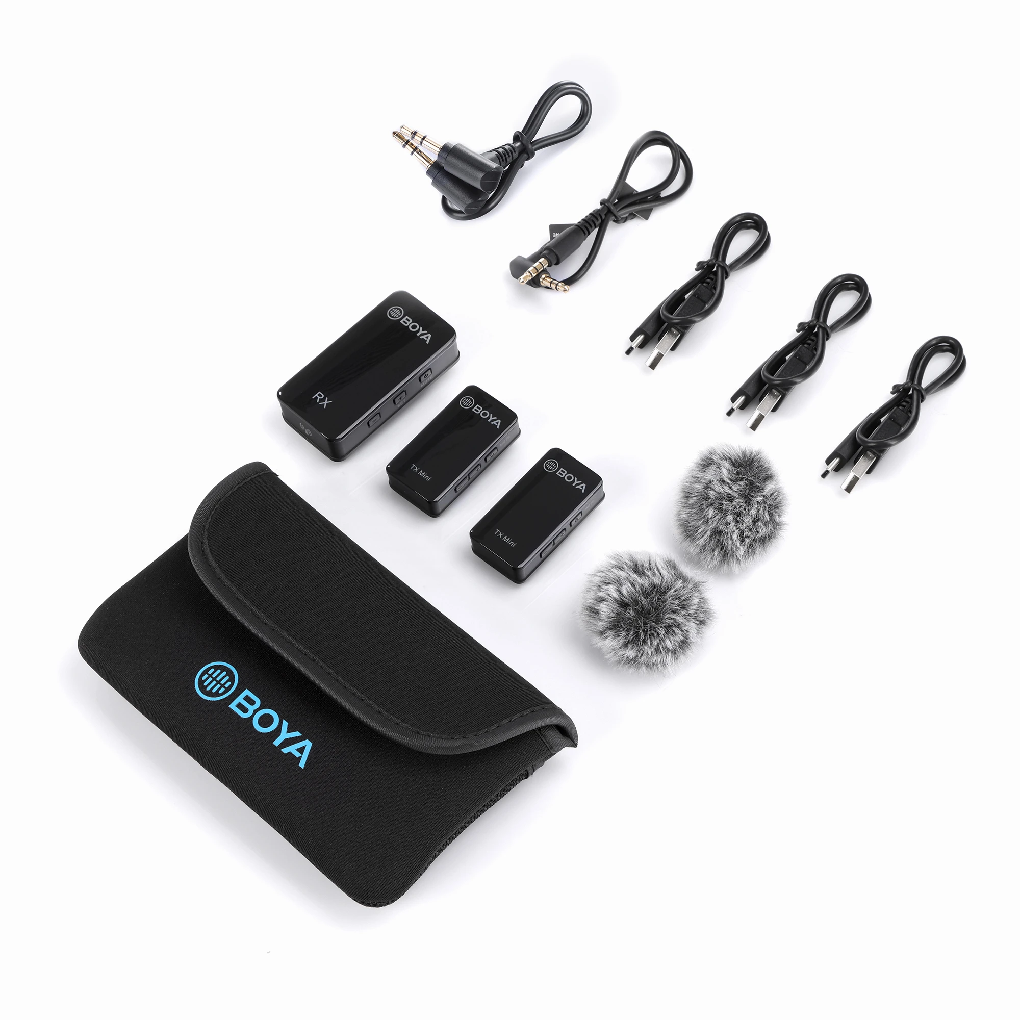 Boya XM6 MINI Wireless Lapel Microphone Mobile Phones Microphones Microphone for Cell Phone Streaming Audio Professional Video