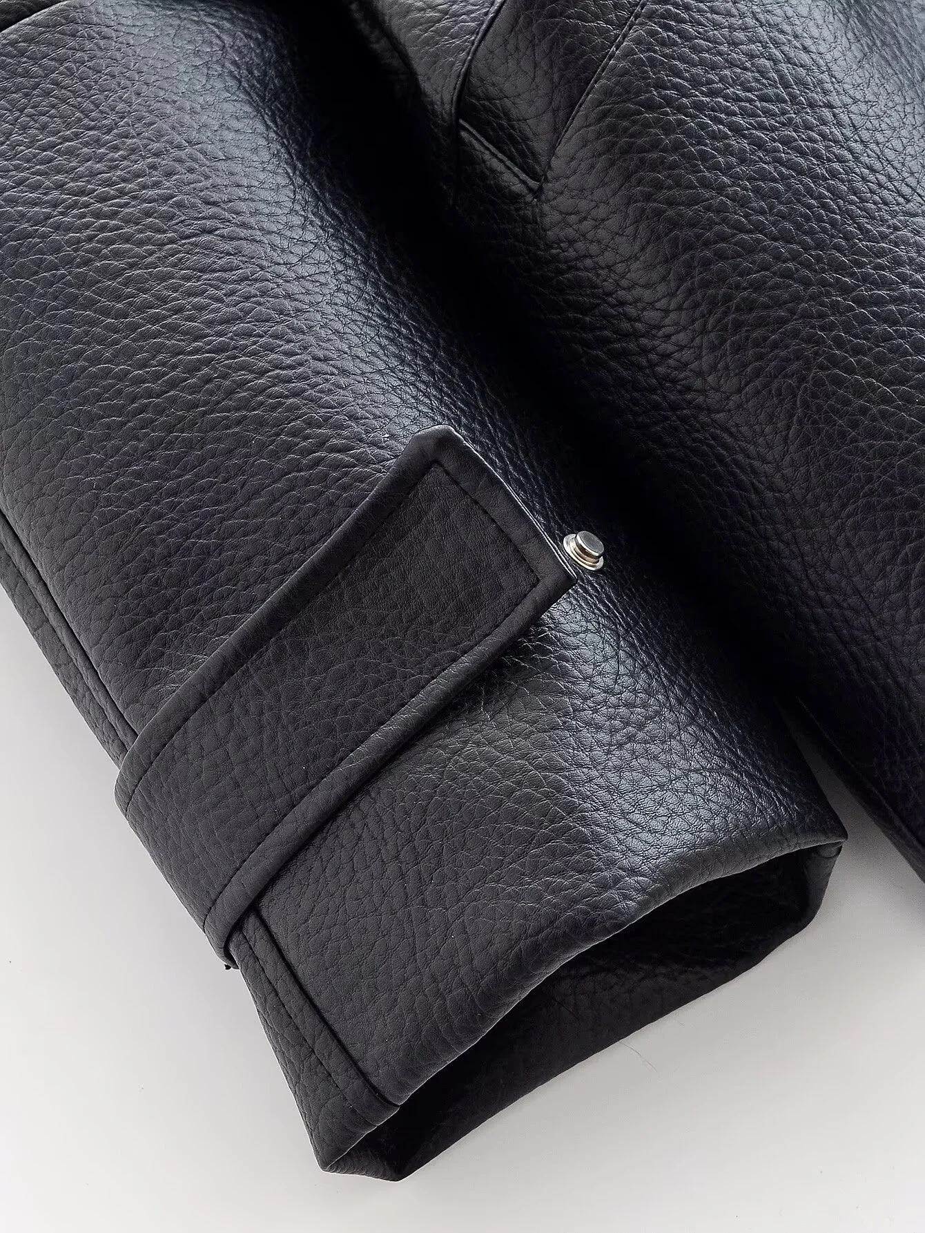 2025 invierno nueva mujer Retro Casual moda Simple versátil suelta cintura ajustable cuello alto CX chaqueta de cuero