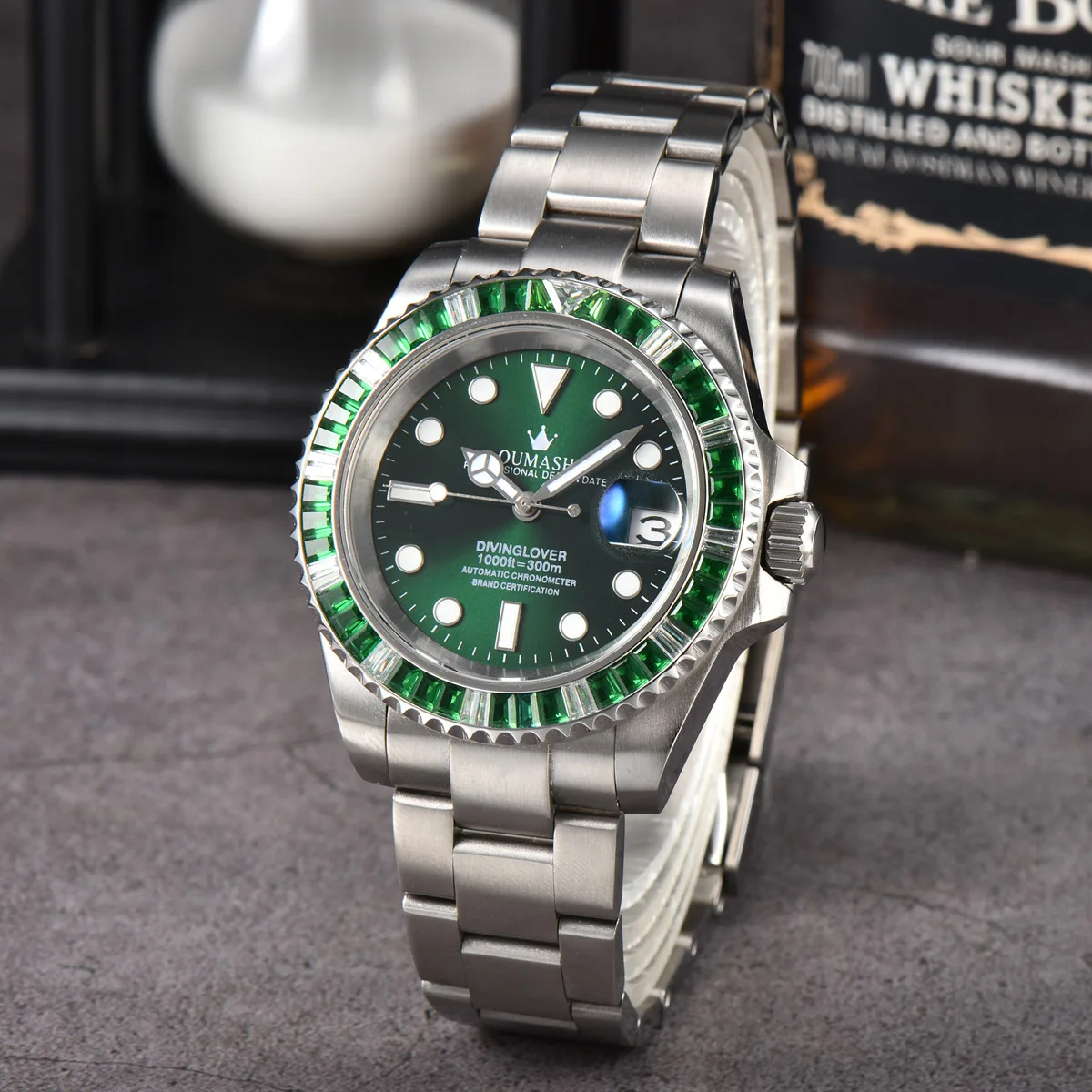 NH35 NH36 Mechanical Automatic Business Leisure Diving Sports Sapphire Glass Men's Watch Combination Customization