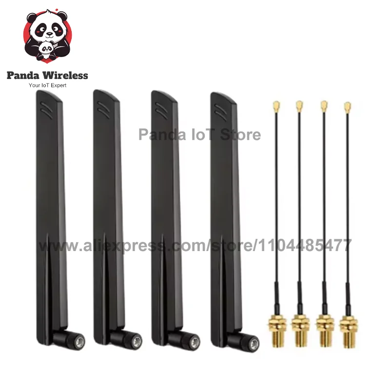4Pcs Quectel YM0001BA SMA Male Antenna 5G YM0004AA MHF4 for FM350-GL RM520N-GL T77W968 T99W175 FM190-GL FM160-EAU SIM8202G-M2