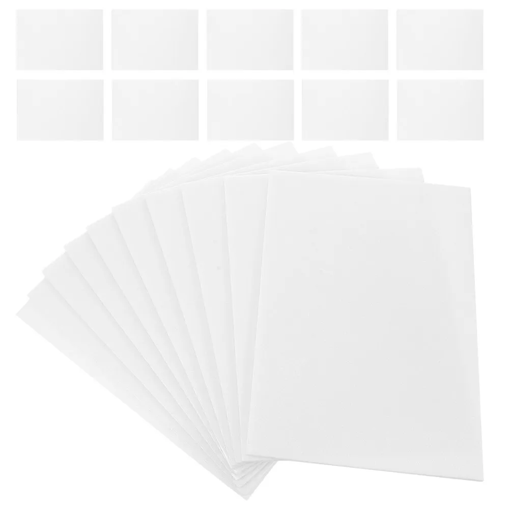 

100Pcs Children Printmaking Foam Plates Thick White Foam Sheets Set for DIY Crafting Card Making Classroom Supplies Scrapbooking