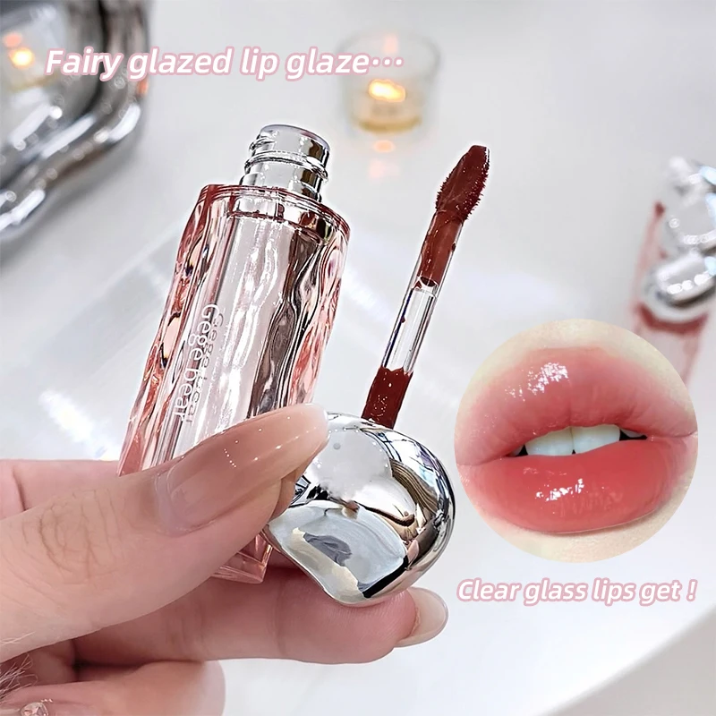 Lip Gloss Long-lasting Moisturizing Easy Halo-dyeing Waterproof Mirror Water Glass Lip Gloss Transparent Color Cosmetics