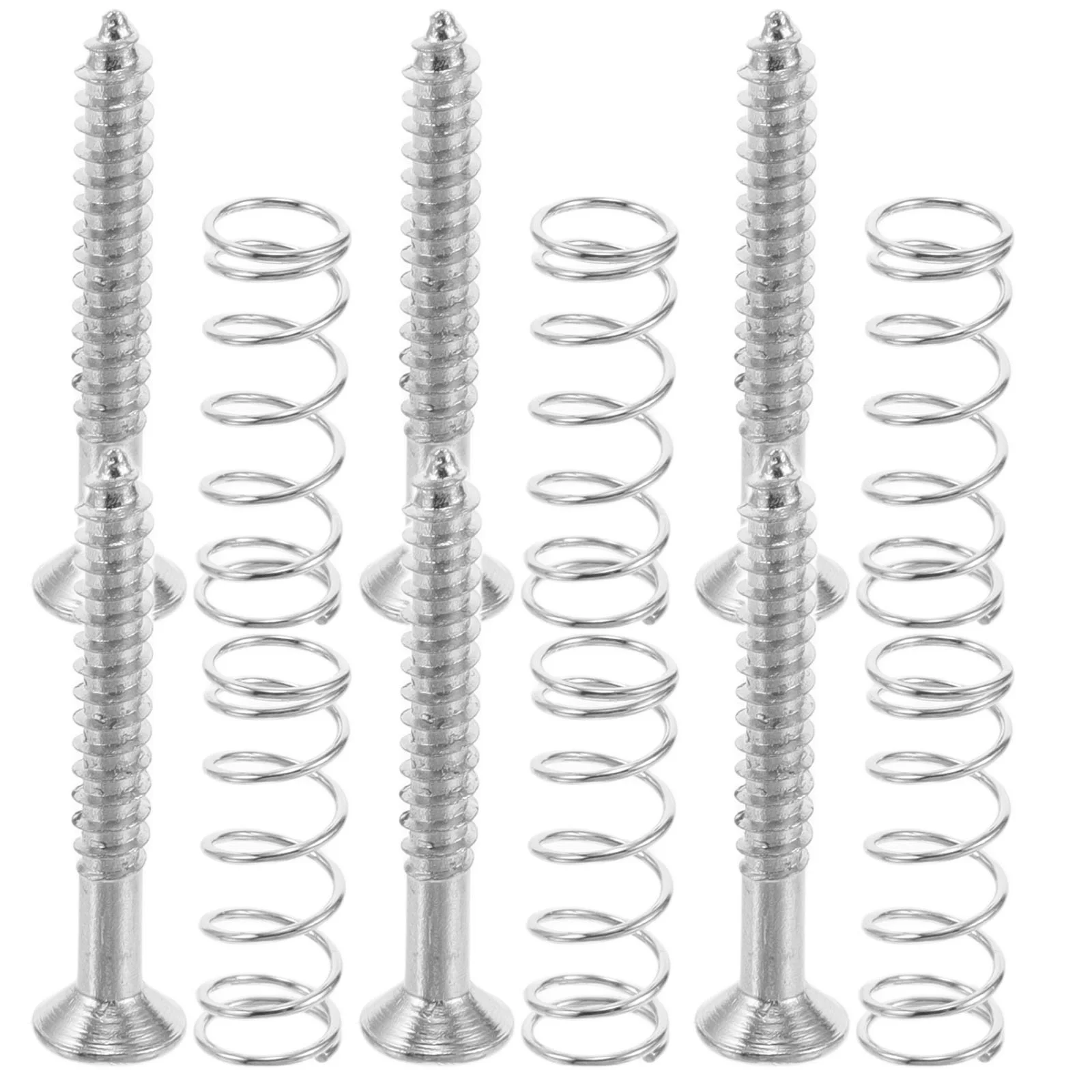 6 Guitar Pickup Screws Springs Set Sound Clarity Easy Installation Stylish Finish Versatile Use Electric Guitar