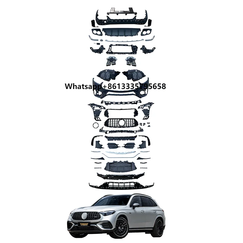

Mercedes Benz GLC W254 23-24 Car Body Kits Auto Parts New GLC43 AMG Style Front Rear Bumper Grille Fog Light Trims Upgrade