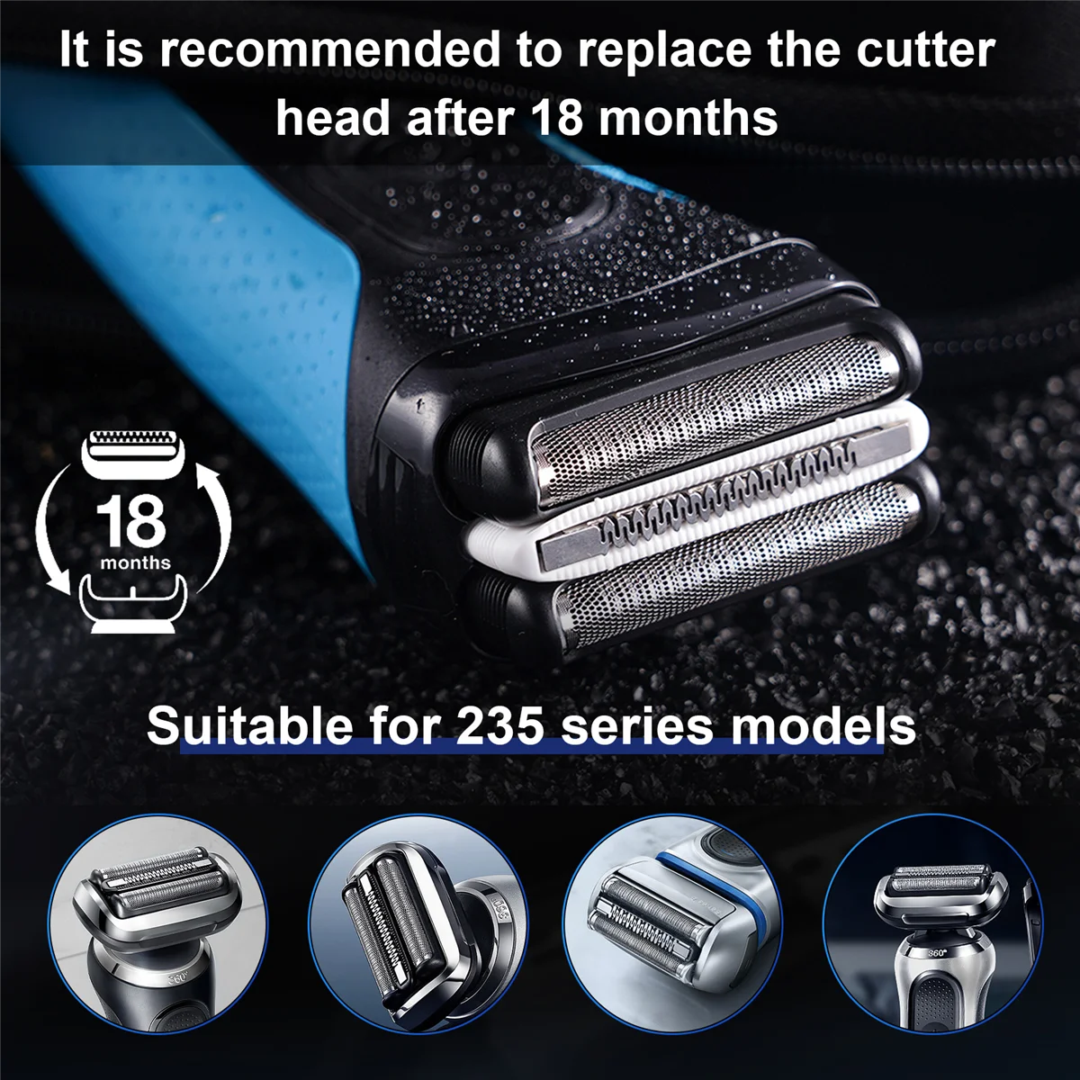 شاشة ماكينة حلاقة بديلة لـ BRAUN 211 230 235 240 245 250 260 266 270 272 5266 5533 5213 5235 5265 HOT