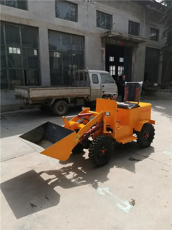 Mini Shovel Articulated Battery Farm Mini Wheel Electric Loader for Sale CE China Small Battery 4 Wheel Drive Loader