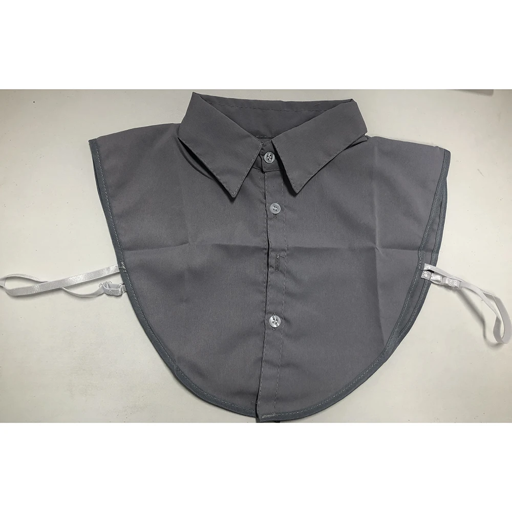 الكلاسيكية فو كاذبة طوق نصف قمصان انفصال ديكي طوق بلوزة نصف قمصان انفصال وهمية طوق للنساء #3