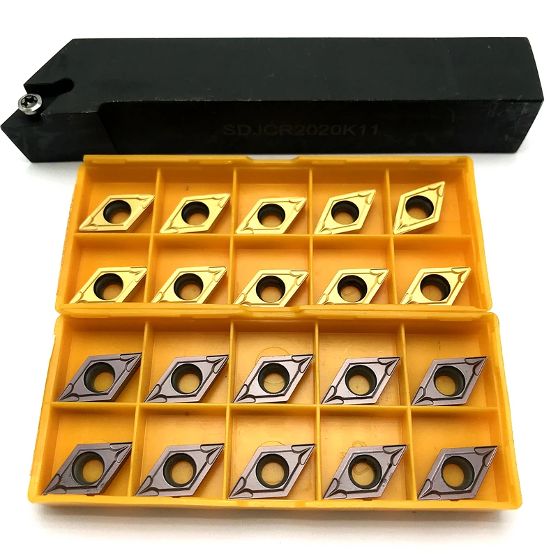 

SDJCR1212H11 SDJCR1616H11 SDJCR2020k11 SDJCR2525M11 External Tool Holder Install DCMT11T304 DCMT11T308 Cutting Carbide Inserts