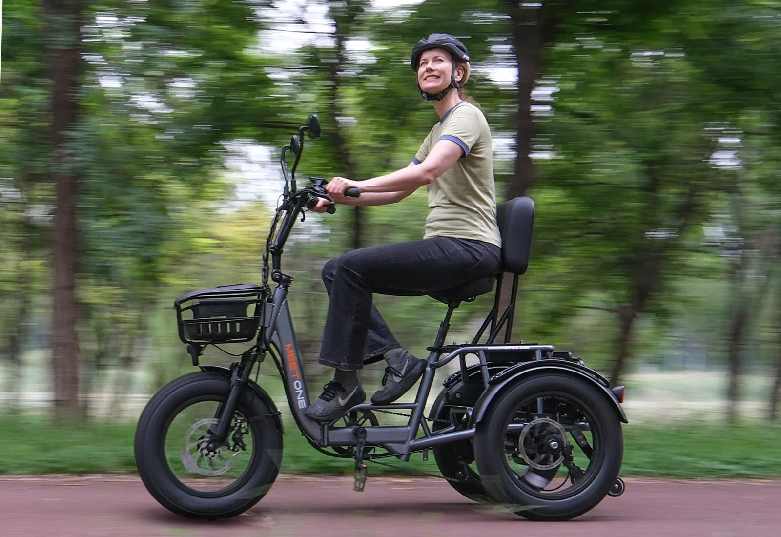 High Quality Open Body Cargo Fat Tire Safety 3 Wheel Electric Tricycle 18inch with 200-300kg Payload for Adults