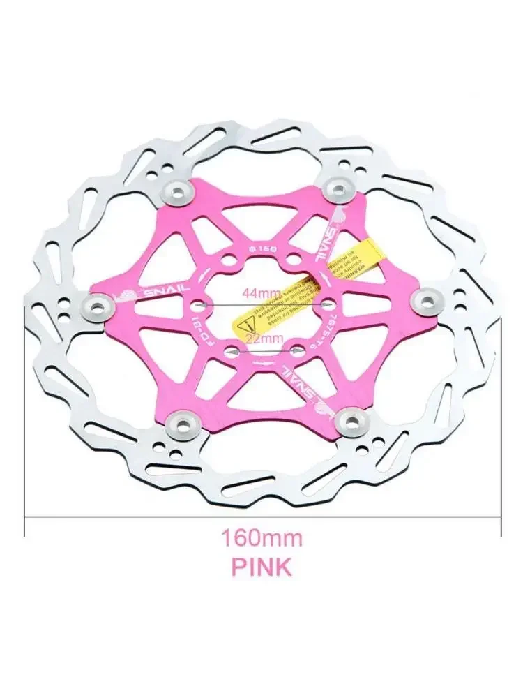 AliExpress MEROCA 1pc Bicycle Disc Brake Floating MTB Mountain Bike Pink Replacement 2mm Wear-resistance Cycling Riding Bicycle Parts