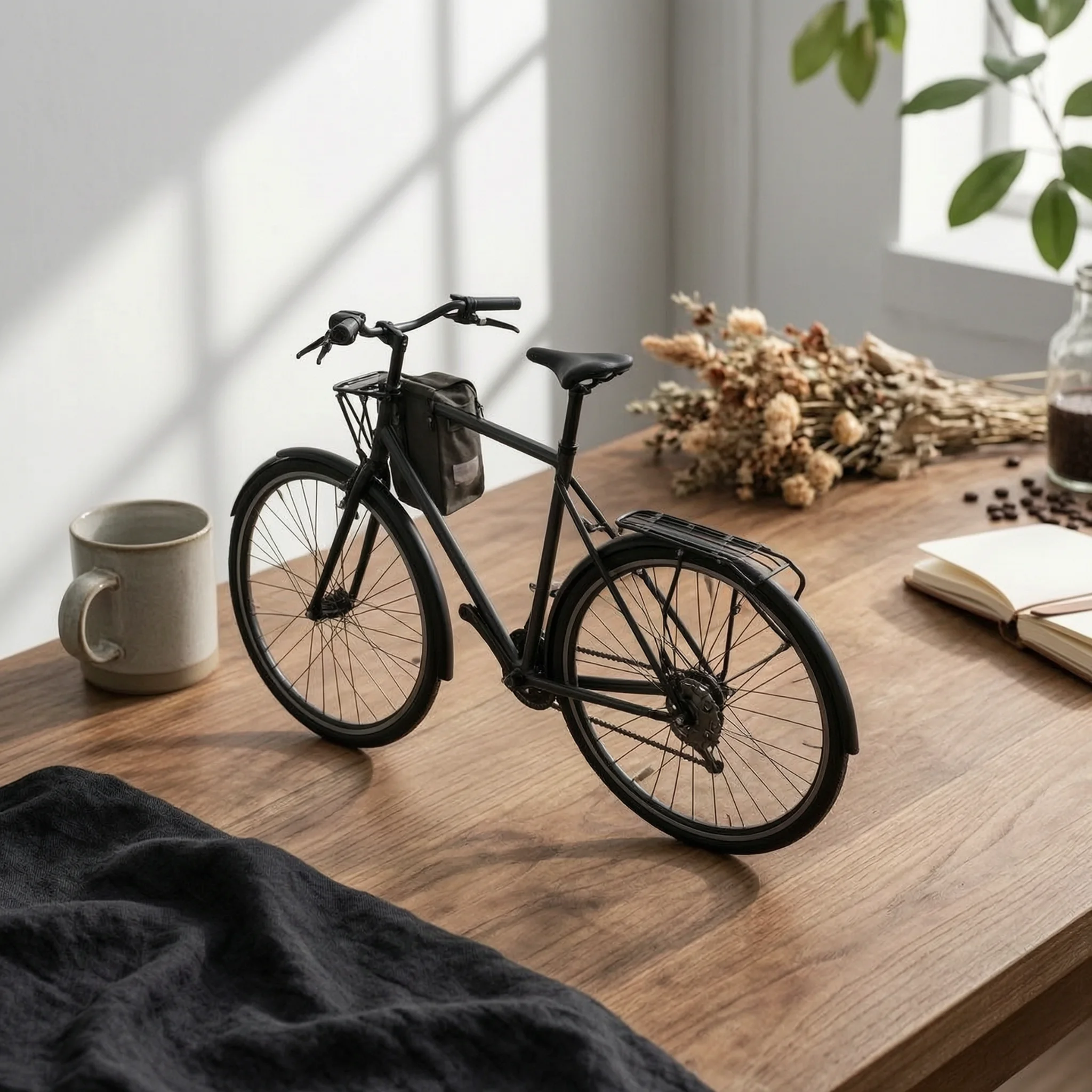 Cycle Rear Cargo Rack Black Finish Rear Bike Rack Raised Side Rails Cylindrical Guard Loop