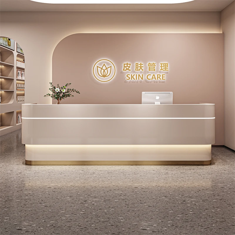 Beauty Store Reception Desks Conference Grocery Modern Store Reception Desks Bakery Office Mobili Di Lusso Nordic Furniture