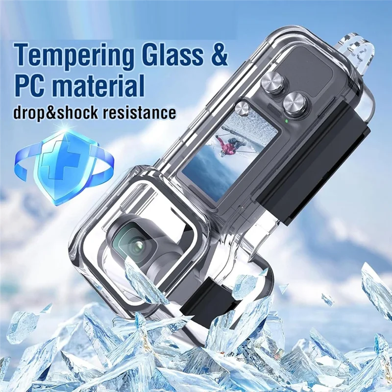 Чехол для дайвинга HFES для экшн-камеры DJI OSMO Pocket 3, защитный корпус для дайвинга, замена подводной фотографии 45 м