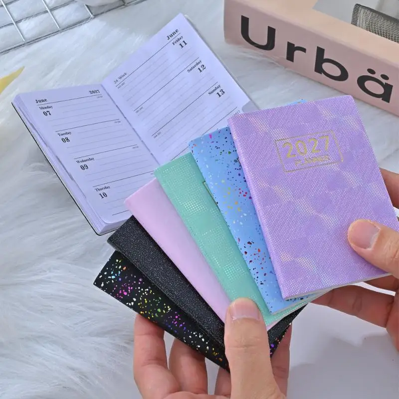 Mini A 7 2027 Agenda Book Pocket With Calendar Appointment Book Daily Planner Notebooks Students