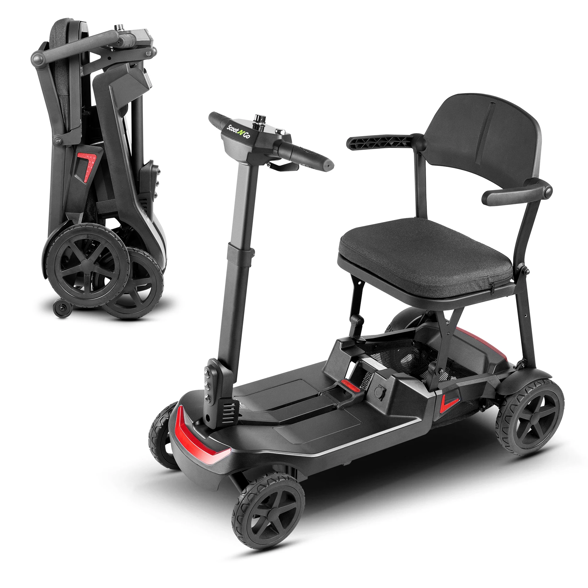 

SCOOTNGO Mobility Scooters for Seniors 4 Wheel Travel Scooter for Adults Lightweight Foldable Airline Approved Mobility Scooter