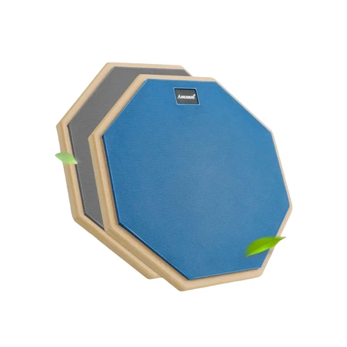 Imagen 2 del producto Almohadilla de práctica de tambor de 8 pulgadas para tambores, almohadilla de práctica silenciosa de doble cara, almohadilla de práctica de tambor con práctica de dos superficies