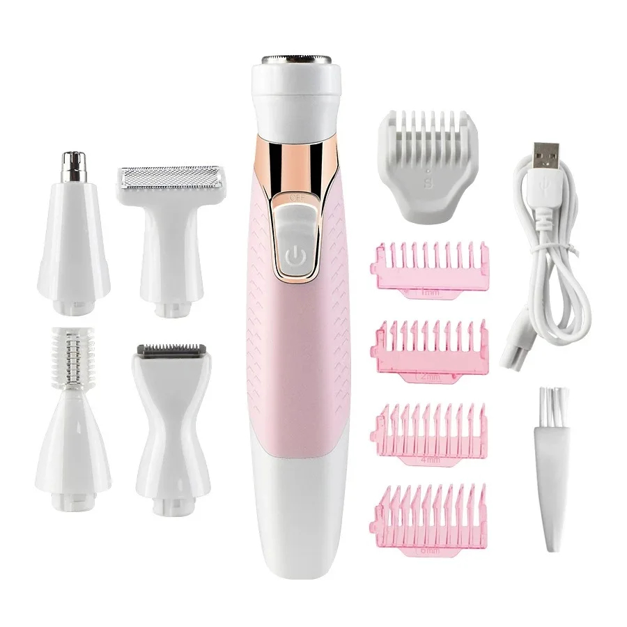 New multi-functional hair remover charging women's shaver electric hair remover nose hair eyebrow set