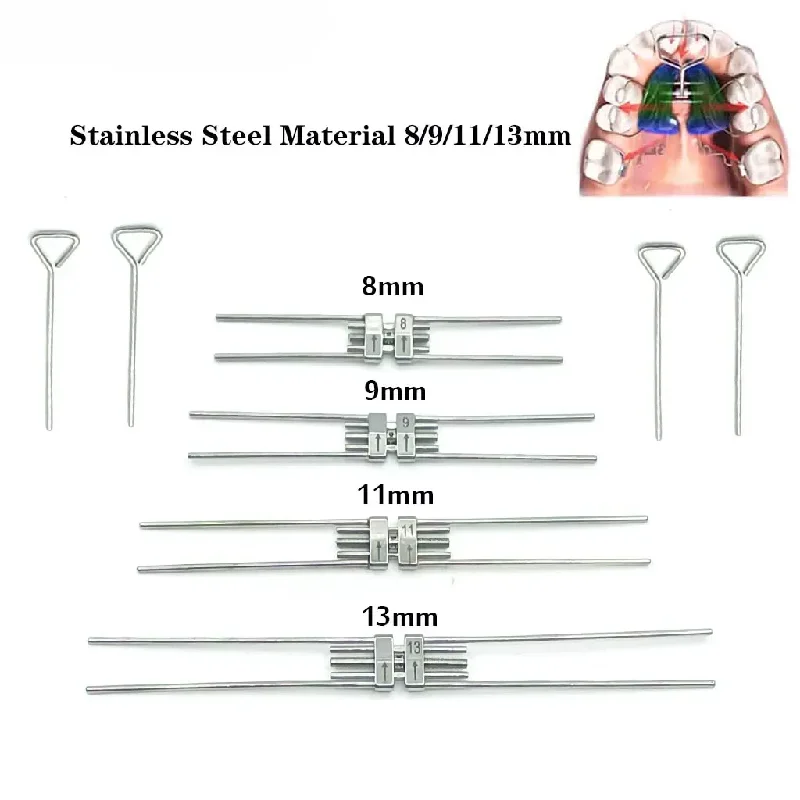 Dentistry Orthodontic Expansion Screw Rapid Palatal Expander Hyrax Dental Mini Standard Frame 8 9 11 13mm Dentist Material Tools