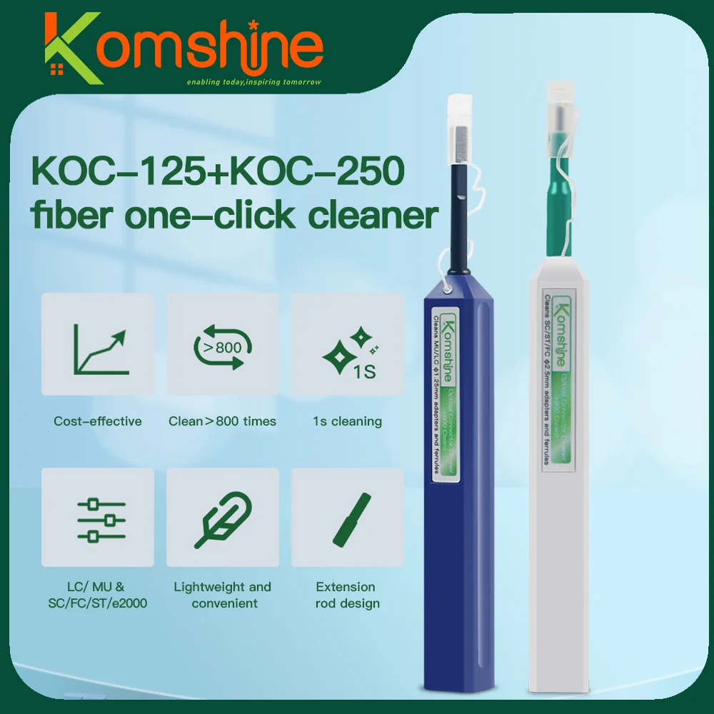 Cheap KOMSHINE KOC-125 One Click Cleaner, Pen type Cleaner FOR LC,MU 1.25mm, 2.5mm for SC, FC, ST Connector