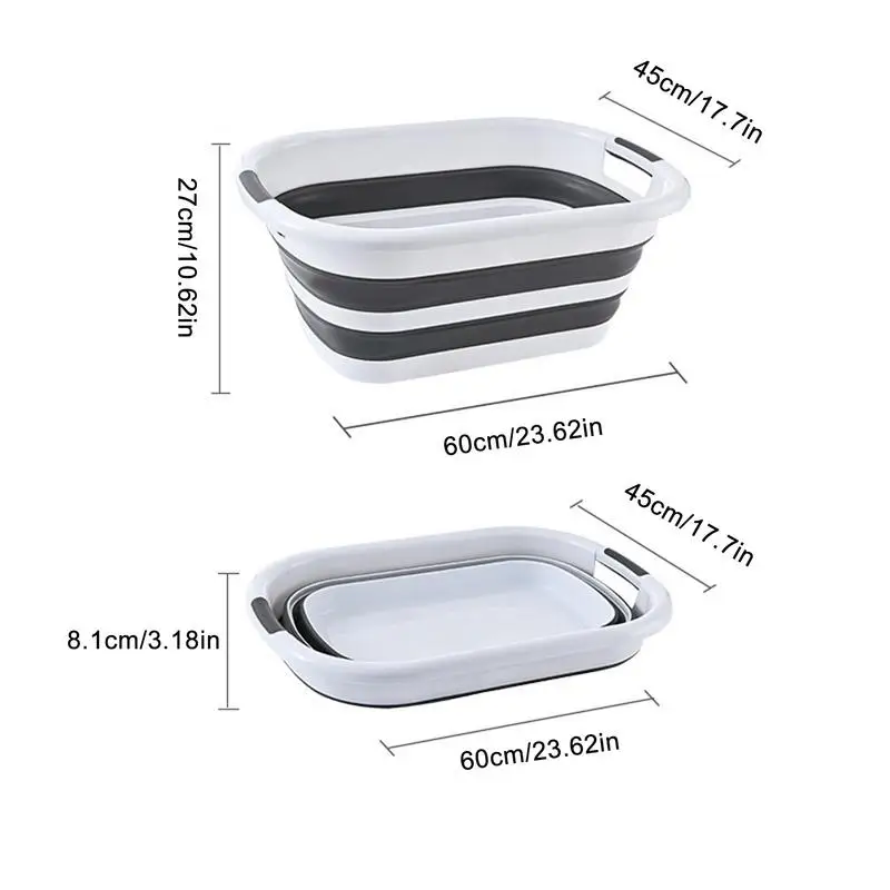

Multi-purpose Folding Wash Basin Lightweight Collapsible Washing Tub For Camping Sink And RV Sinks Cleaning Tools