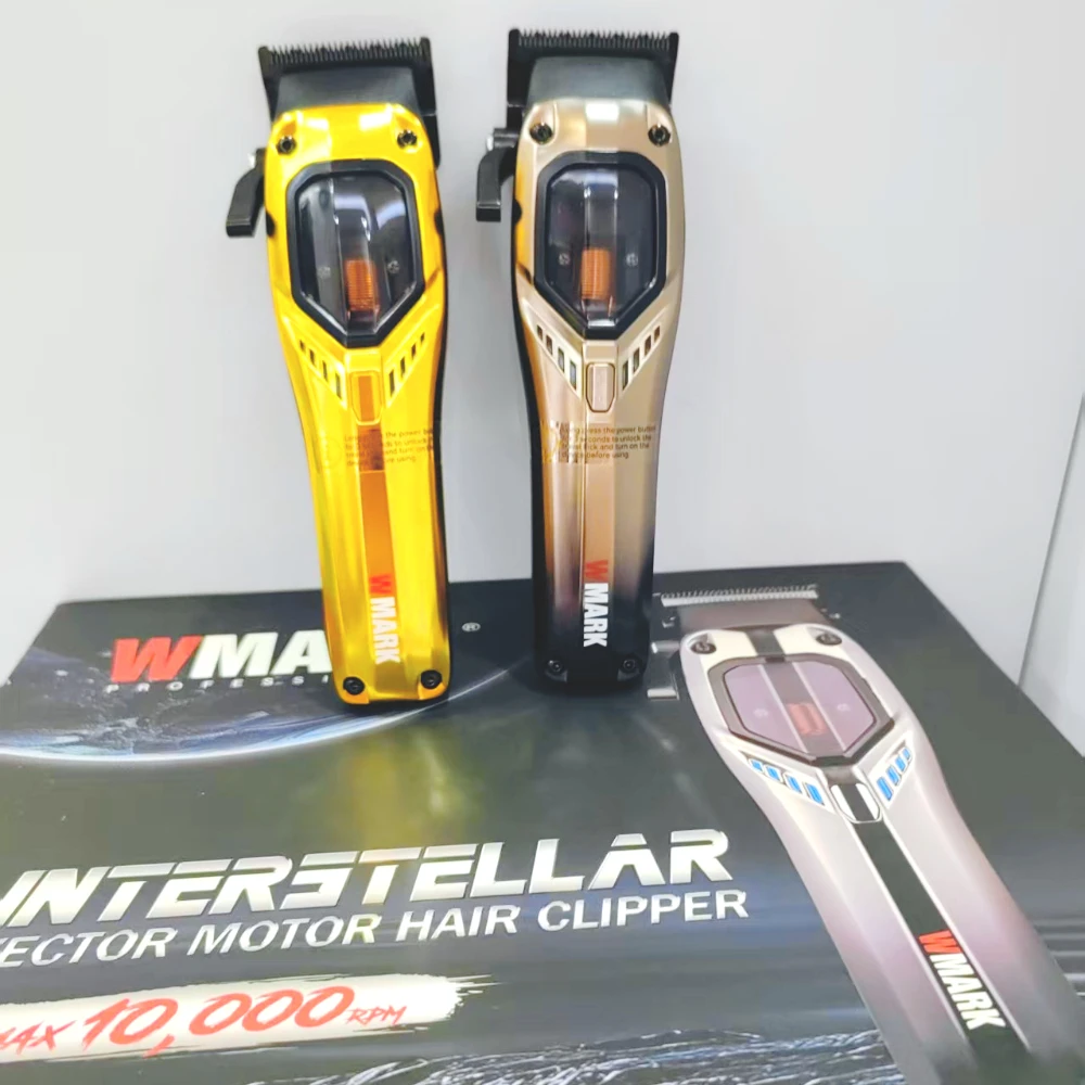 

10000 об/мин высокоскоростные профессиональные триммеры для волос WMARK NG-9012 векторный двигатель с магнитной левитацией машинка для стрижки волос цифровое лезвие DLC