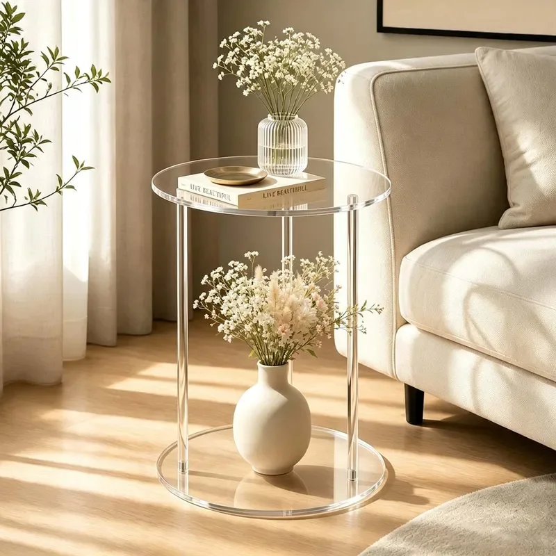 Modern Minimalist Bedside Table Luxury Nightstand with Storage Rack for Living Room Bedroom Hotel Decor Creative Furniture