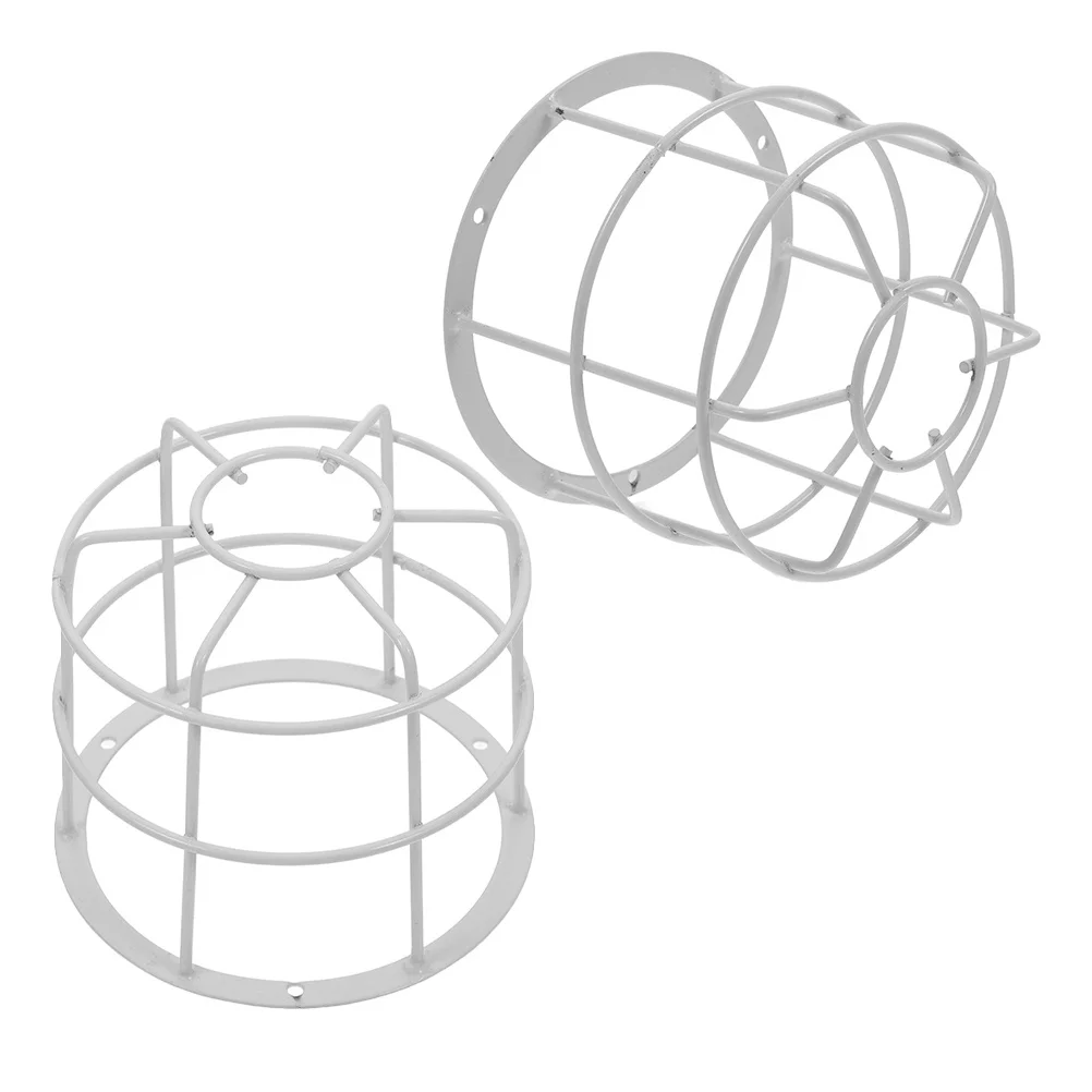 

2pcs Signal Light Cage Guard Wire Mesh Lamp Shade Holder Industrial Bulb Protection Cover Workshop Factory Lighting Replacement