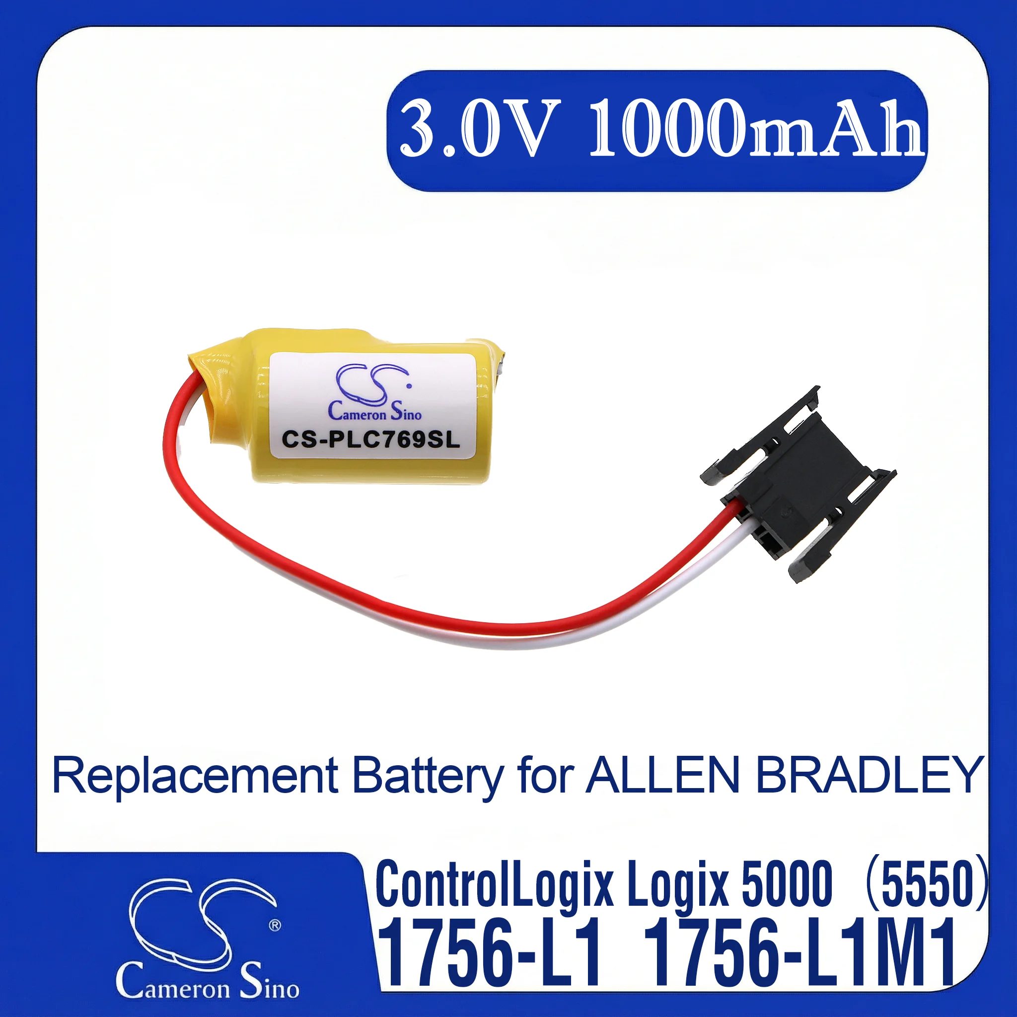 

Cameron Sino Replacement Battery for HHT MicroLogix 1500, SLC-5/01, SLC5/02, SLC-5/02,, Fits P/N