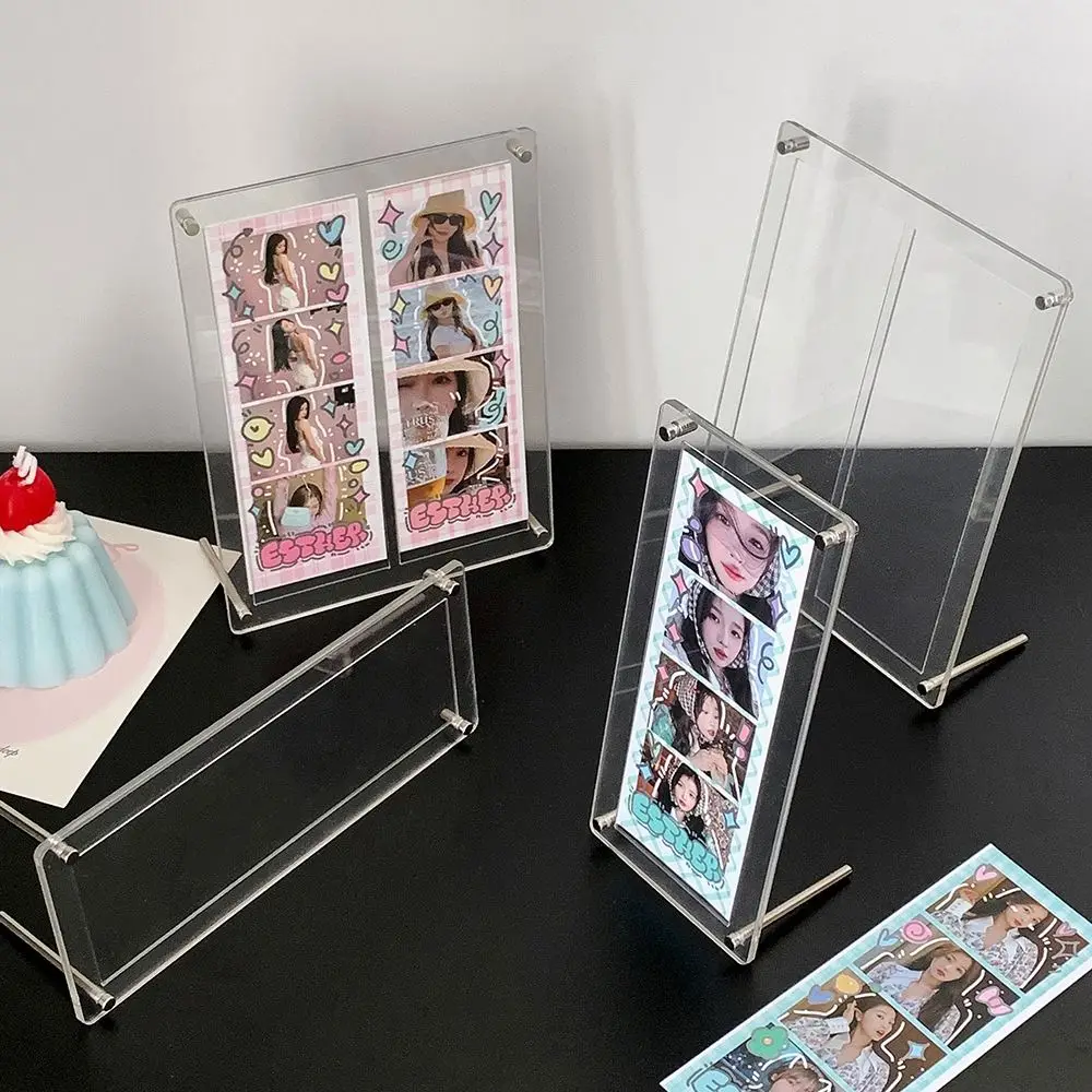 High Quality Acrylic Photocard Stand Clear DIY Frame Photo Protector Holder Kpop Photocard Frame Life Four Cut