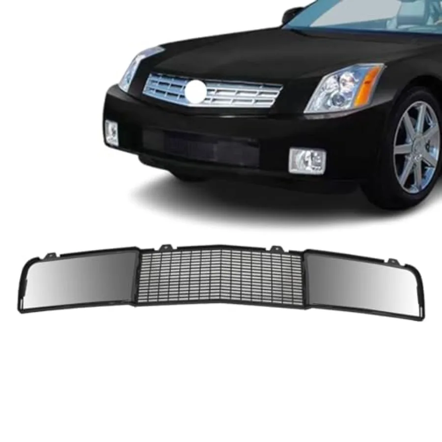 

JX RACING Front Bumper Lower Grille for Cadillac XLR 2004-2008 Gloss Black Plastic GM15247797 Performance Upgrade