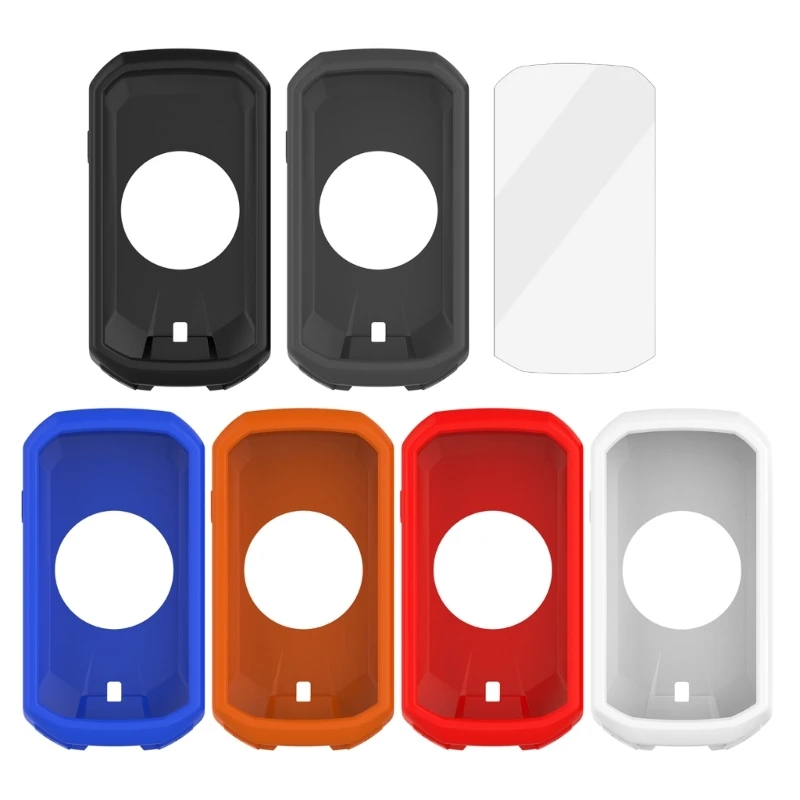 2 in 1 per Garmin Edge 1050 custodie protettive + custodia protettiva in pellicola di vetro custodia in Silicone per sistema di Computer per bici Gps