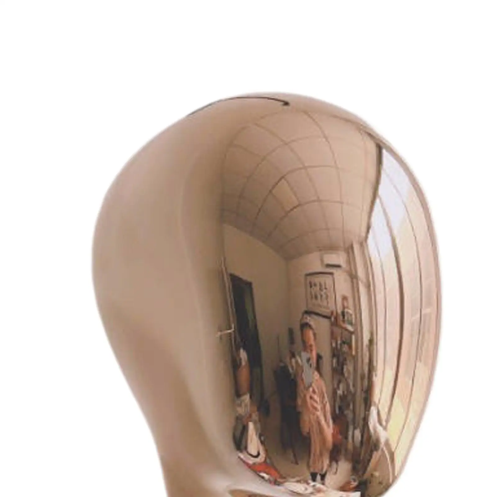 Circonferenza porta cappello testa manichino montata a parete 54 cm / 21,26 pollici Modello di visualizzazione testa manichino per negozio di cuffie per cuffie