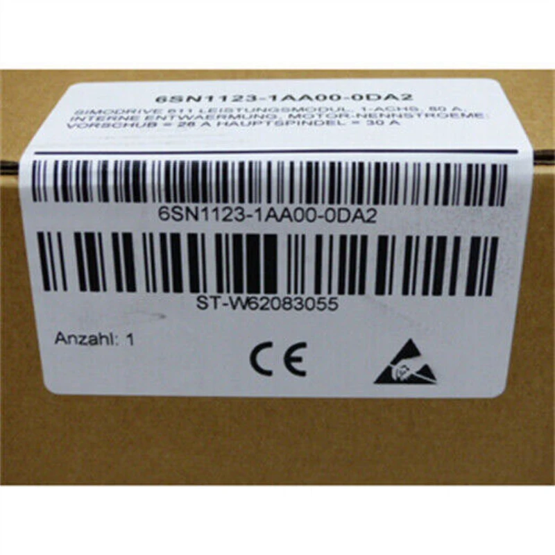 

NEW 6SN1123-1AA00-0DA2 SIMODRIVE 611 Power Module 1-Axis, 80A Internal Cooling 6SN1 123-1AA00-0DA2