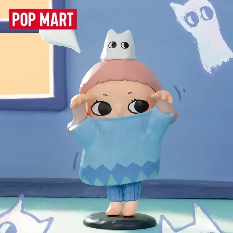 POP MART Nyotas Flauschige Anime Action Figure Life Series Ornaments Figurines Home Decor Desktop Model Dolls Gilrs Gift