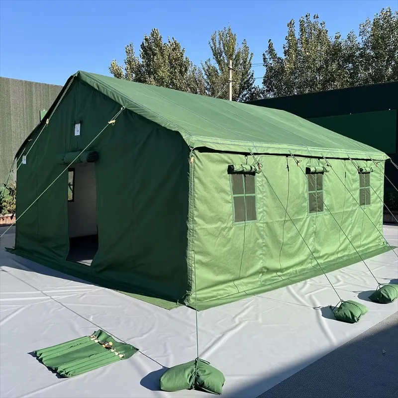 Customized Waterproof Scout Military-grade Canvas Camping Tent 3x4 4x4 4x6 5x6 6x8 5x5 5x10