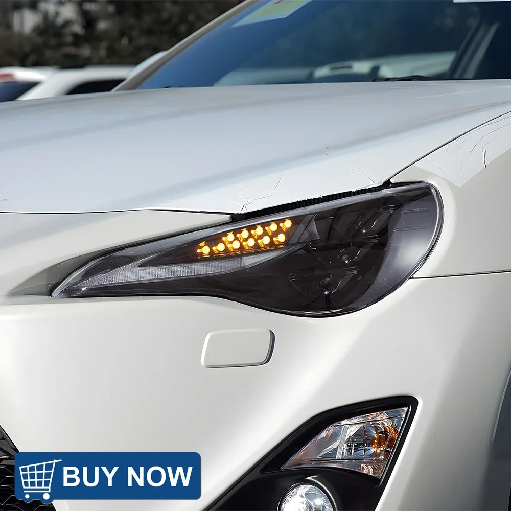 

Автомобильные фары для Toyota GT86 Subaru BRZ 2012-2020, светодиодные передние лампы автомобиля в сборе, обновление динамических линз проектора, автомобильные аксессуары