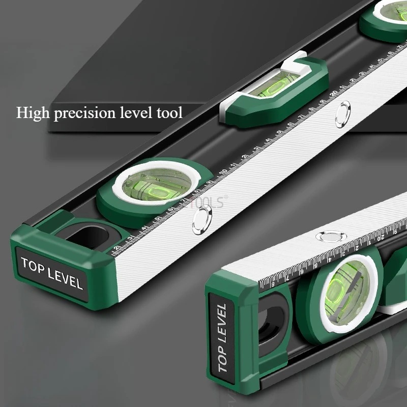 

Измерение для деревообработки, литая алюминиевая линейка уровня, содержащая магниты, многофункциональная линейка, удобный инструмент для укладки стены