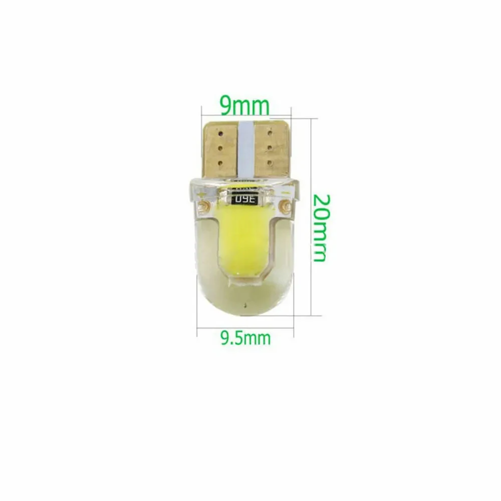 10X T10 Led Light Bulb 1w Car Cob Lights License Plate Lamp 12v Silicone Lighting Turn Signal Interior Bulbs Dome 360° Lighitng