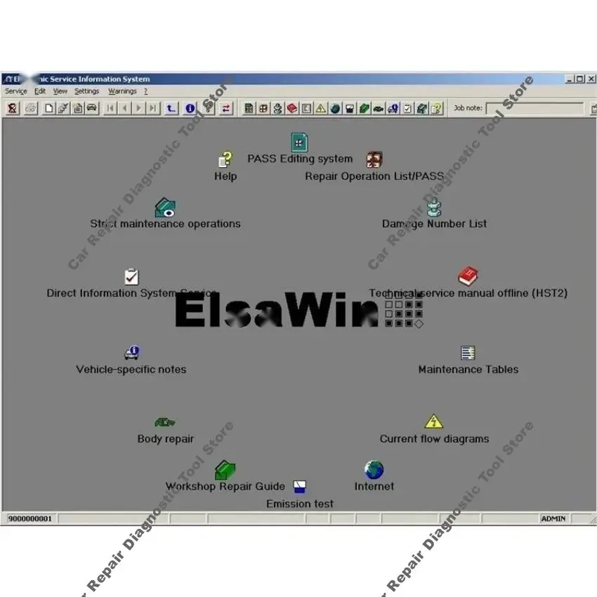 2024 최신 ELSAWIN 6.0 Etka 8.3, 아우디 VW 자동차 수리 소프트웨어 그룹 차량 전자 부품 카탈로그 무료 설치