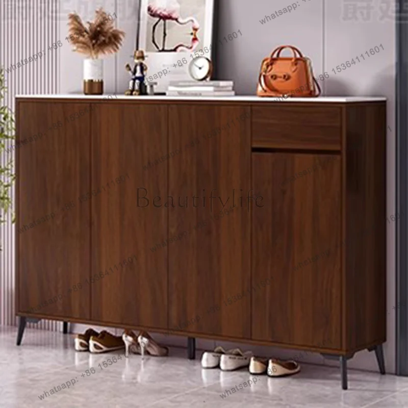LD Storage Mobile Shoe Cabinet Organizer Living Room Display Entrance Hall Modern Shoe Shelf Vertical Gabinete   Furniture